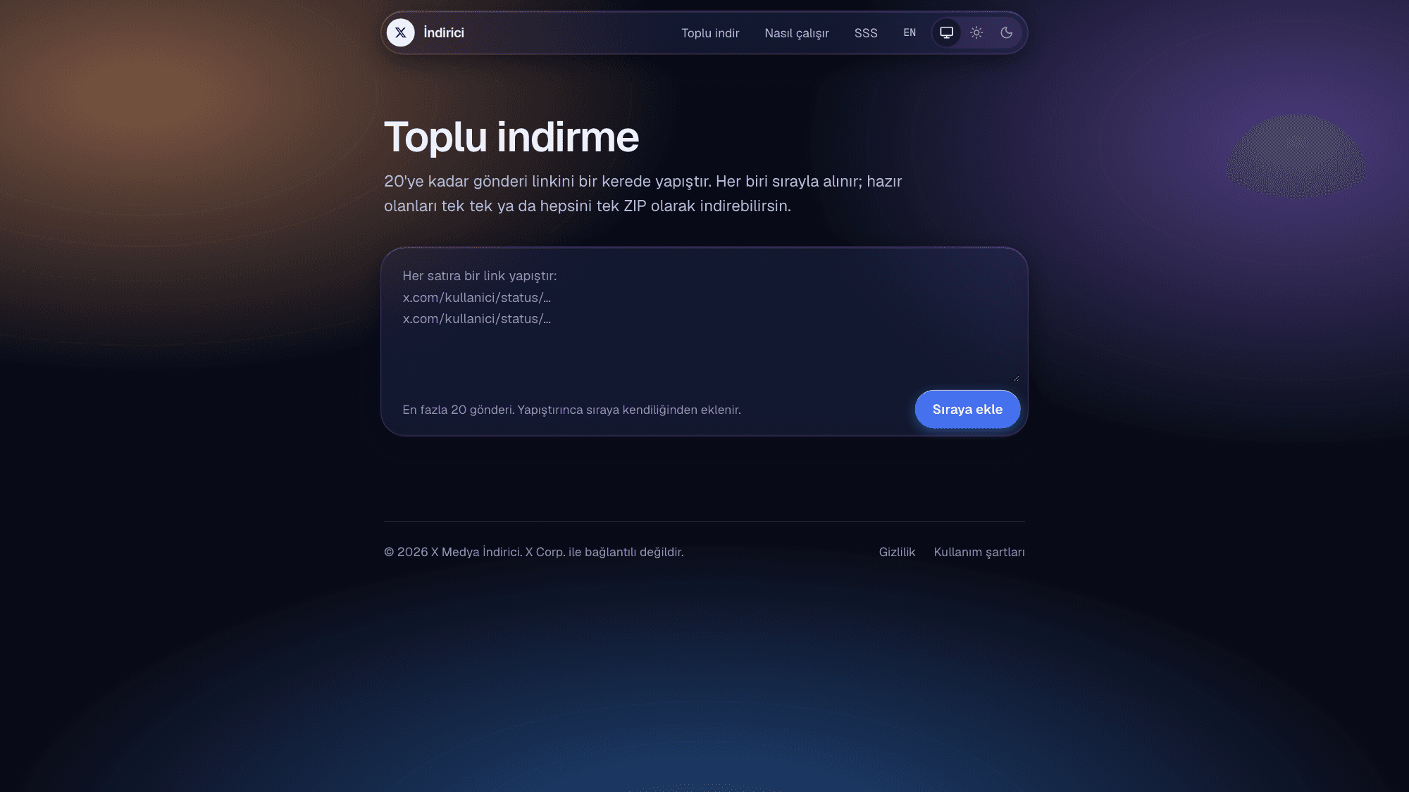 X/Twitter Medya İndirici — görsel 2