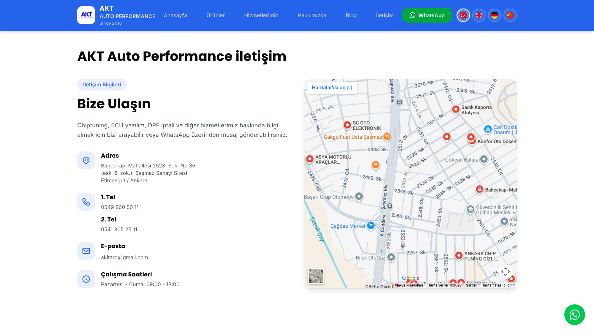 AKT Auto Performance - Egzoz, DPF ve Chiptuning Web Sitesi — görsel 5, tam ekran