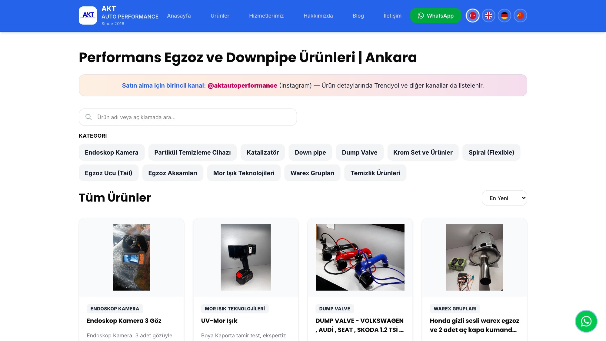 AKT Auto Performance - Egzoz, DPF ve Chiptuning Web Sitesi — görsel 3, tam ekran