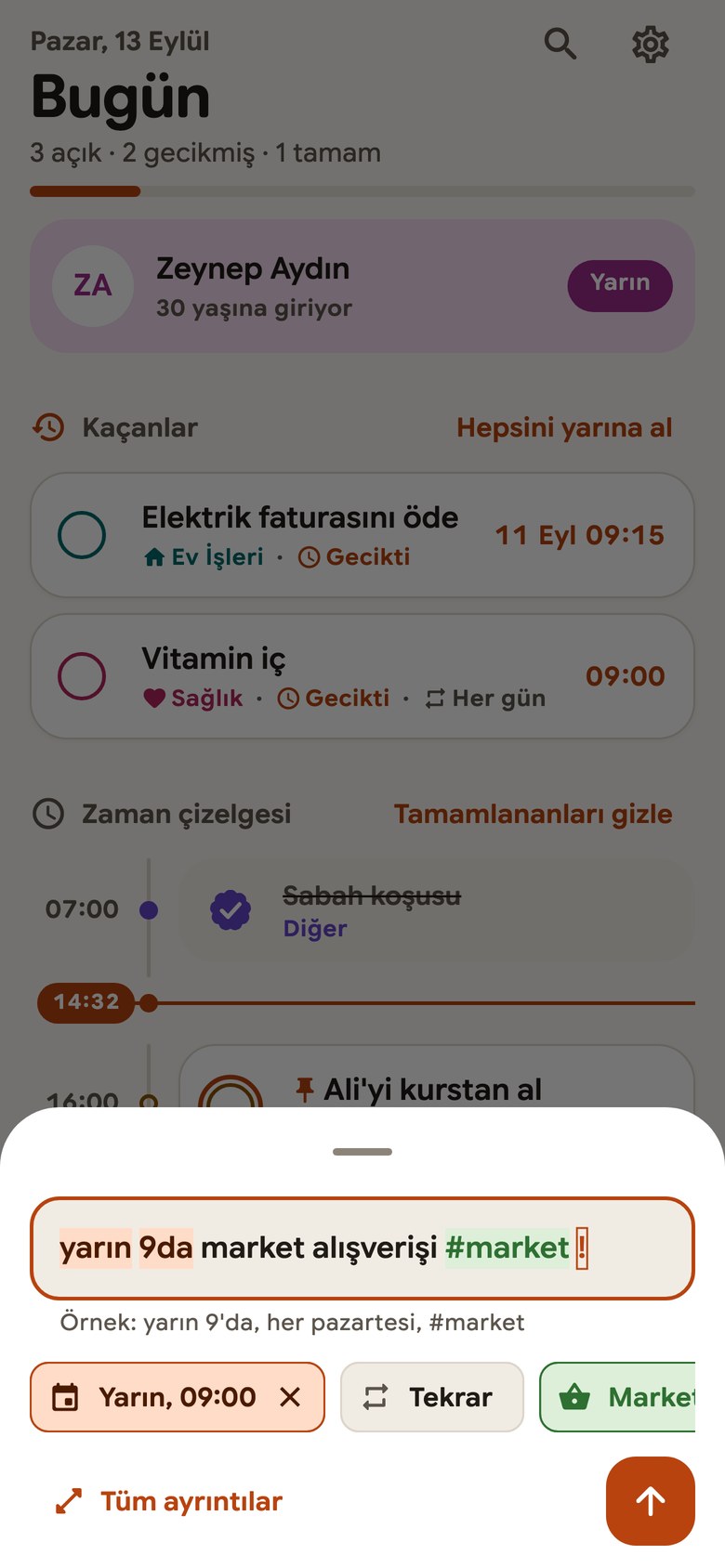 Günlük Hatırlatıcı - Mobil Uygulama — görsel 6, tam ekran