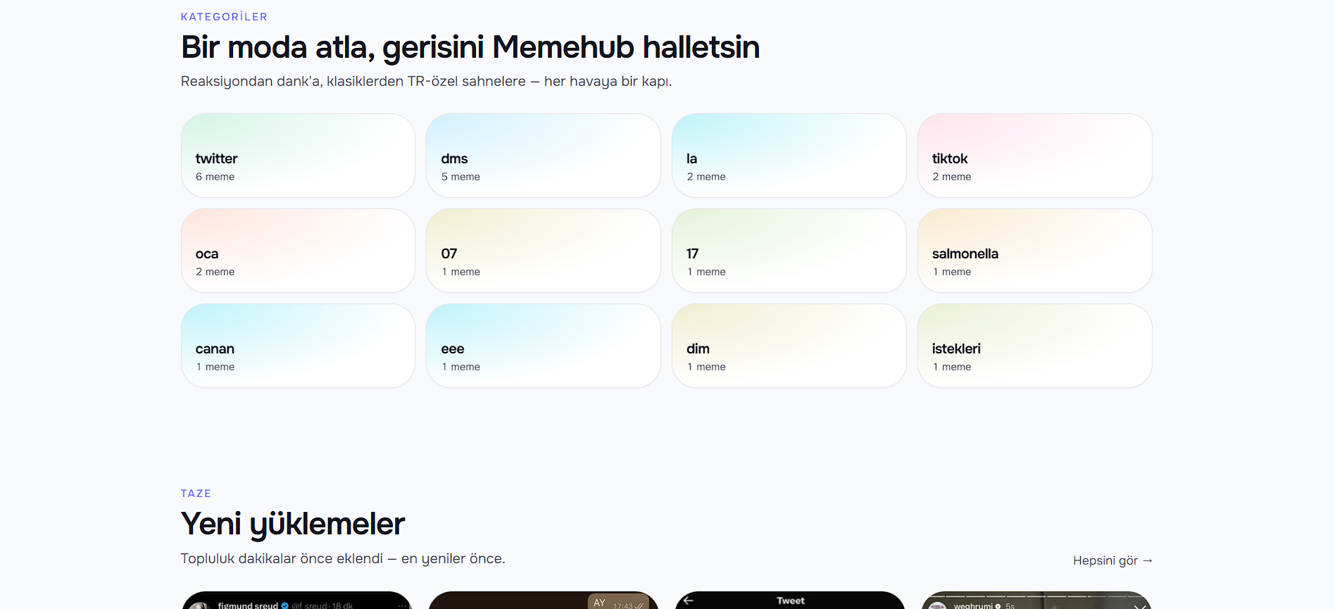Memehub — Web & Mobil Uygulama — görsel 4, tam ekran