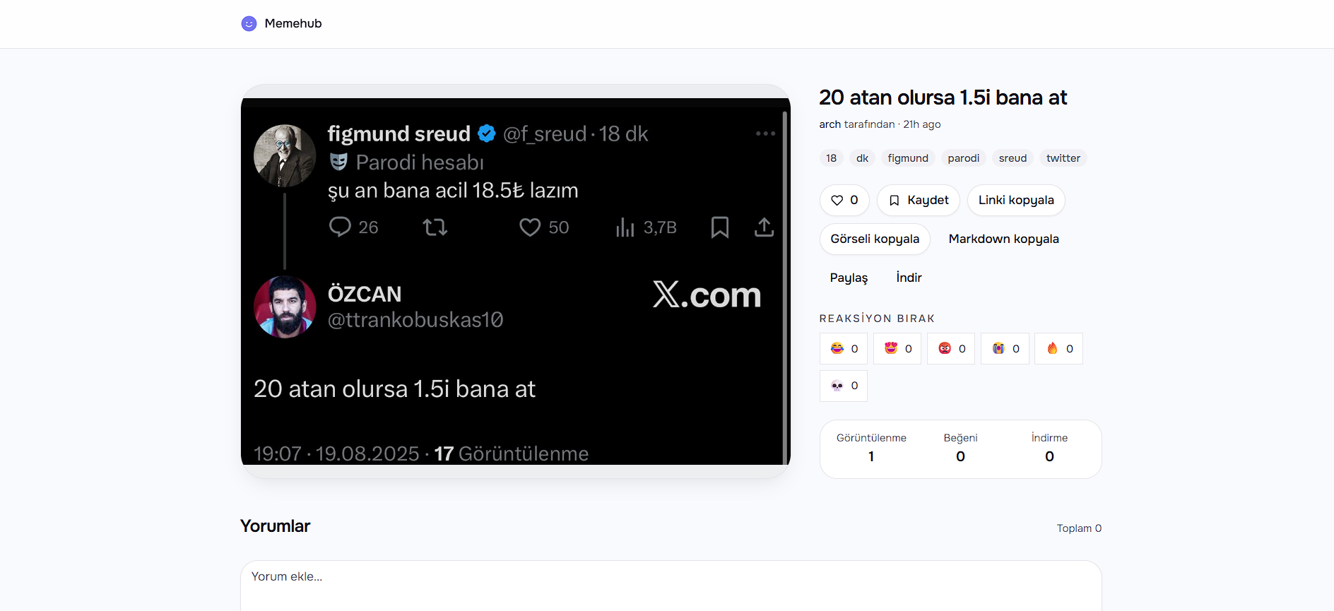 Memehub — Web & Mobil Uygulama — görsel 5, tam ekran