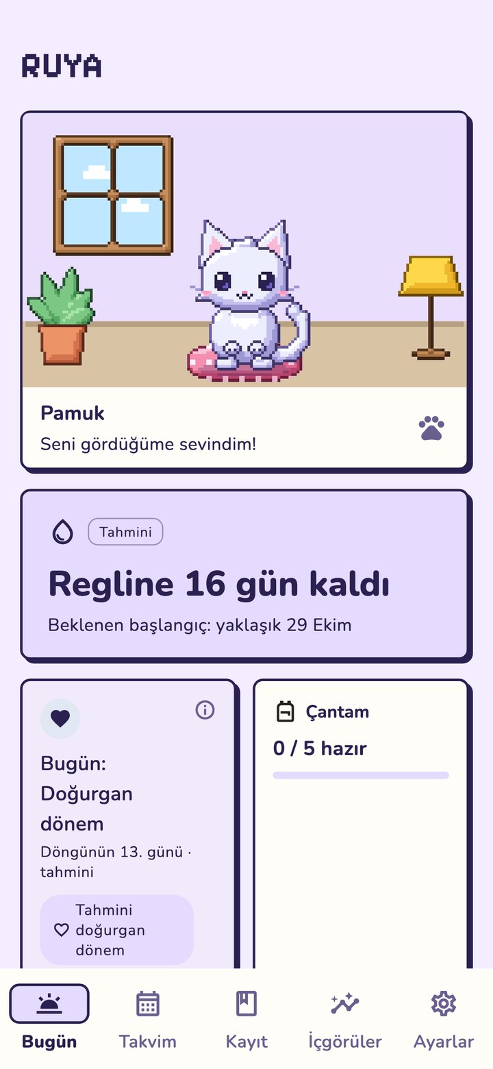 RUYA - Döngü Takip Uygulaması — görsel 1, tam ekran